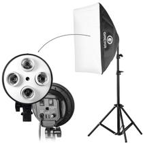 Softbox Quadruplo Greika 50x70cm Para Lâmpadas + Tripé