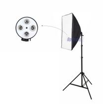 Softbox Quadruplo Greika 50x70cm Para Lâmpadas + Tripé