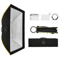 Softbox retangular de fibra esterlina Glow ParaSnap 24x34 com difusores externos e internos, anel de velocidade Bowens de 144 mm, adaptador de velocidade Soft Box Swap, perfeito para iluminação Softbox de estúdio Softbox retangular de fibra esterlina Glow ParaSnap 24x34 com difusores externos e internos, anel de velocidade Bowens de 144 mm, adaptador de velocidade Soft Box Swap, perfeito para iluminação Softbox de estúdio