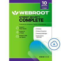 Software Antivírus Webroot Internet Security Complete 10