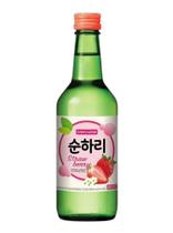 Soju Bebida Coreana Morango Strawberry 360ml - Lotte Chum Churum