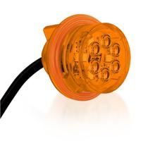 SOKLED Soquete com LED amarelo 24V Policarbonato Medidas 35mmxP40mm