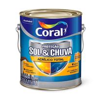 SOL&ampCHUVA ACRILICO TOTAL CORAL - 3,6 LITROS - BRANCO