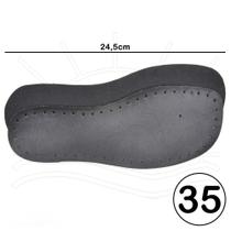 Solado em EVA Preto para Chinelo - Adulto Solado em EVA Preto para Chinelo - Adulto