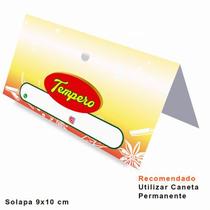 Solapa Temperos 9x10 cm - 100 unidades - Pronta Entrega