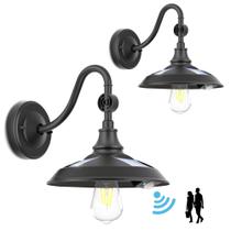 Solar Barn Lights LeidRail Rustic Vintage Waterproof (pacote com 2)