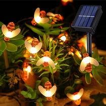 Solar Bee String Lights IticDecor 50 LEDs 8 modos IP65 à prova d'água Solar Bee String Lights IticDecor 50 LEDs 8 modos IP65 à prova d'água