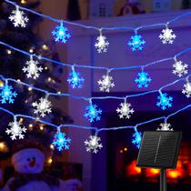 Solar Christmas Snowflake String Lights Brightown 72 pés Solar Christmas Snowflake String Lights Brightown 72 pés