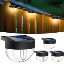Solar Deck Lights btfarm, pacote com 4, impermeável, branco quente