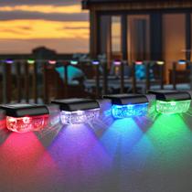 Solar Deck Lights Herzila RGB Color Changing, pacote com 12