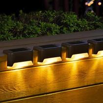 Solar Deck Lights SOLPEX, pacote com 20 LED impermeável ao ar livre