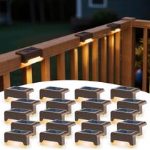Solar Deck Lights SOLPEX para uso externo à prova d'água, pacote com 20