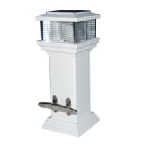 Solar Dock Light Dock Edge + Cleatlite com presilha de aço inoxidável