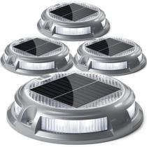 Solar Driveway Lights SideInlar, 16 LEDs, 9 modos, RGB, pacote com 4