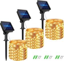 Solar Fairy Lights kolpop 240 LED 96 pés, pacote com 3, impermeável Solar Fairy Lights kolpop 240 LED 96 pés, pacote com 3, impermeável