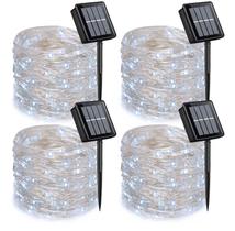 Solar Fairy Lights QITONG 4x33 pés 100 LED à prova d'água 8 modos Solar Fairy Lights QITONG 4x33 pés 100 LED à prova d'água 8 modos
