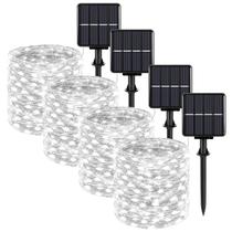 Solar Fairy String Lights BeSlowe, pacote com 4, 22 m 800 LED, impermeável