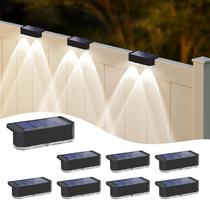 Solar Fence Lights Peasur, pacote com 8 Step Light, impermeável