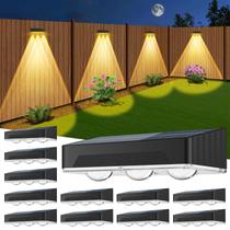 Solar Fence Lights SenluKit atualizou 12 pacotes, 3 LED, modo 7