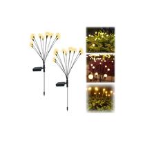 Solar Fireflies Stakes para jardim, pacote de 2
