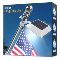 Solar Flag Pole Light Little Joke 12 LEDs à prova d'água de 5 a 6 pés Solar Flag Pole Light Little Joke 12 LEDs à prova d'água de 5 a 6 pés