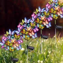 Solar Garden Lights Adecoty, pacote com 4 borboletas impermeáveis