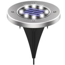 Solar Ground Lights KPL Waterproof Landscape 8 LED Disk Solar Ground Lights KPL Waterproof Landscape 8 LED Disk