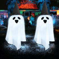 Solar Halloween Ghost Lights DAYLIGHTIR, pacote com 2 unidades, 30 cm, ao ar livre