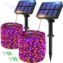 Solar Halloween String Lights btfarm 160LED 20m, pacote com 2 Solar Halloween String Lights btfarm 160LED 20m, pacote com 2