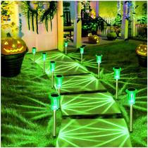 Solar Lights DenicMic Halloween, pacote com 10 LED verde ao ar livre Solar Lights DenicMic Halloween, pacote com 10 LED verde ao ar livre
