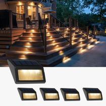 Solar Lights Follateas Outdoor Waterproof, pacote com 4 unidades, branco quente Solar Lights Follateas Outdoor Waterproof, pacote com 4 unidades, branco quente