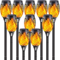 Solar Lights SANJICHA, pacote com 10 Mini Torch Flickering Flame Solar Lights SANJICHA, pacote com 10 Mini Torch Flickering Flame