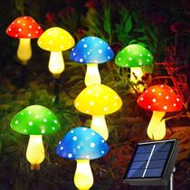 Solar Mushroom Lights Windpnn, pacote com 8 unidades, impermeáveis para uso externo