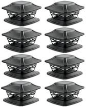 Solar Outdoor Post Cap Lights Davinci Lighting FlexFit, pacote com 8