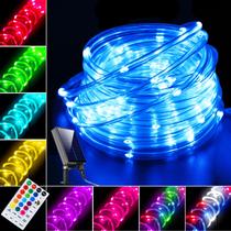 Solar Outdoor String Lights LitHome 18 cores, 15 m, à prova d'água