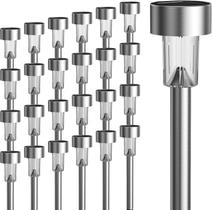 Solar Path Lights GIGALUMI, pacote com 24 unidades em aço inoxidável impermeável Solar Path Lights GIGALUMI, pacote com 24 unidades em aço inoxidável impermeável