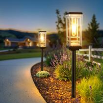 Solar Pathway Lights Ahaorigin 63 cm, impermeável, branco quente