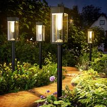 Solar Pathway Lights ALFIOT, pacote com 6, branco quente, IP65