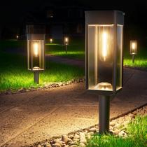 Solar Pathway Lights BITPOTT, pacote com 8, IP65, impermeável ao ar livre Solar Pathway Lights BITPOTT, pacote com 8, IP65, impermeável ao ar livre