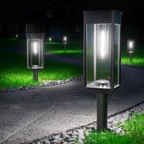 Solar Pathway Lights BITPOTT, pacote com 8 unidades IP65, à prova d'água, liga/desliga automaticamente Solar Pathway Lights BITPOTT, pacote com 8 unidades IP65, à prova d'água, liga/desliga automaticamente