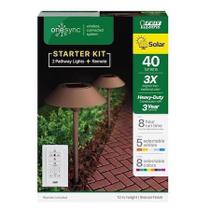 Solar Pathway Lights Feit Electric OneSync 40W Bronze, pacote com 2 unidades