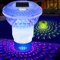 Solar Pool Chlorine Floater FineBud com luzes coloridas Solar Pool Chlorine Floater FineBud com luzes coloridas