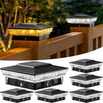 Solar Post Cap Lights btfarm 4x4, 16 LED, pacote com 6, IP64 Solar Post Cap Lights btfarm 4x4, 16 LED, pacote com 6, IP64