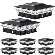 Solar Post Cap Lights Btfarm 5x5cm 2 modos 16 LED IP65 Solar Post Cap Lights Btfarm 5x5cm 2 modos 16 LED IP65