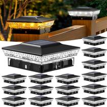 Solar Post Cap Lights btfarm, pacote de 16, 2 modos, IP64