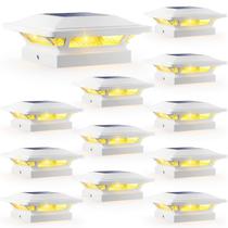 Solar Post Cap Lights SideInlar 3,5 x 3,5 cm 16 LED 2 modos Solar Post Cap Lights SideInlar 3,5 x 3,5 cm 16 LED 2 modos