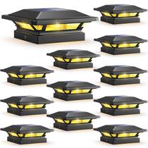 Solar Post Cap Lights SideInlar 4x4 16 LEDs 2 modos à prova d'água