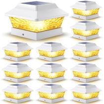 Solar Post Cap Lights SideInlar 4x4 Metal 2 modos à prova d'água