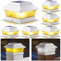 Solar Post Cap Lights SideInlar 4x4 Metal Waterproof 2 modos