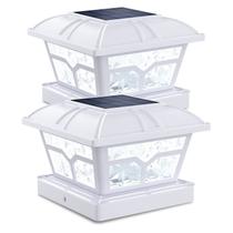Solar Post Cap Lights SideInlar 8 LED Warm/Cool White Solar Post Cap Lights SideInlar 8 LED Warm/Cool White